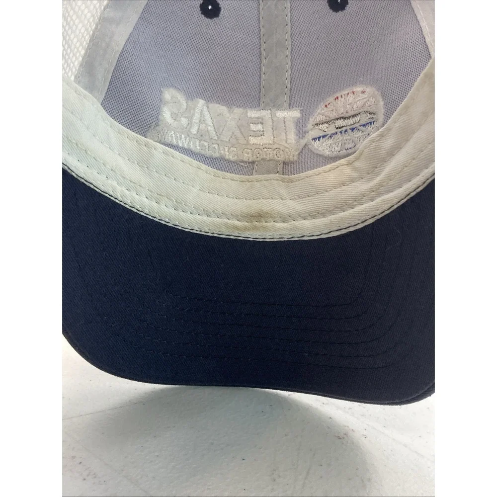 Texas Motor Speedway Navy Mesh Hat Cap w/Airplane Fighter Jet Aviation Lapel Pin